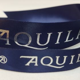 Aquila - navy blue satin