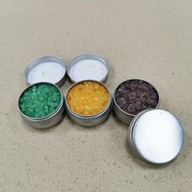 Bath salt in tin