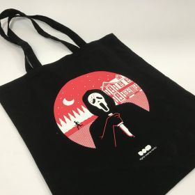 Black cotton bag - Scream