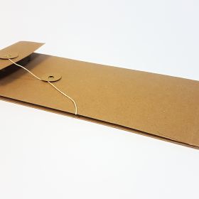 Brown kraft with string and washer fastening