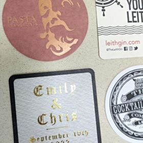 Cardboard coasters