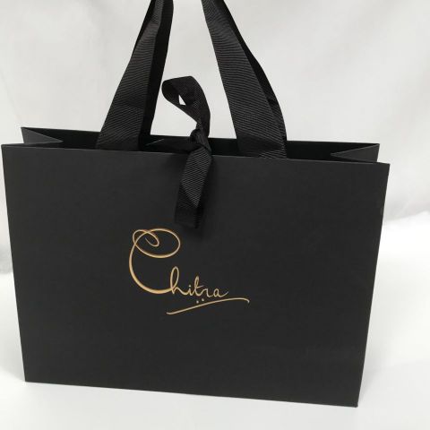Unlaminated Bags with Ribbon Handles