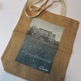 Clarks - Jute bag with flat tape handles