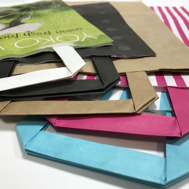 Kraft Bags with Flat Tape Handles
