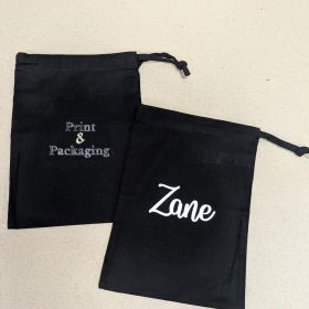 Cotton pouch with DTF sticker