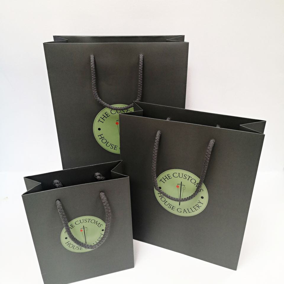 Luxury Laminated Bags with Rope Handles