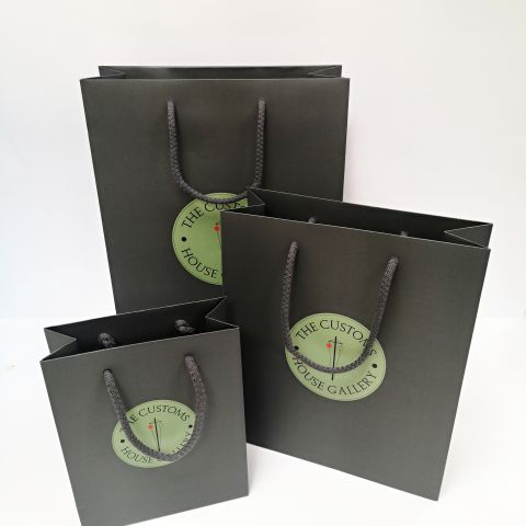 Luxury Laminated Bags with Rope Handles