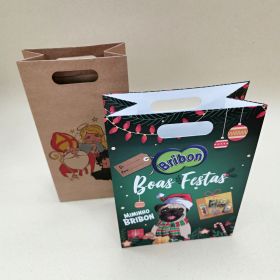 Die-cut handle bag Christmas