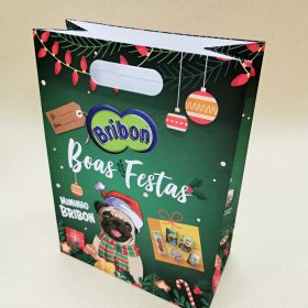 Die-cut handle bag Christmas