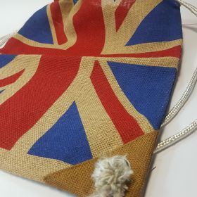 England - Drawstring Jute bag 