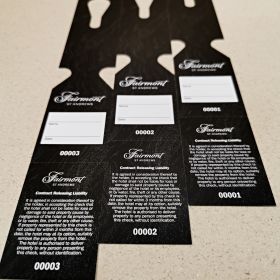 Fairmont luggage claim tag