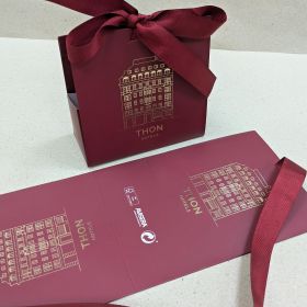 Flat Pack Bag with ribbon handles