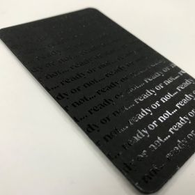 Foiled BC on Colorplan - Black on Black