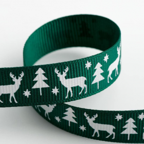 Green christmas ribbon