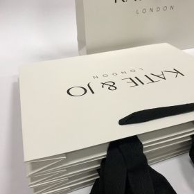 Luxury Laminated Bags with Ribbon Handles