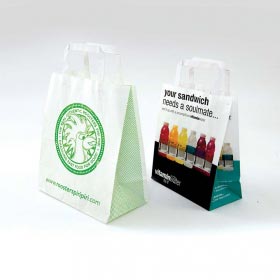 Kraft Bags with Flat Tape Handles