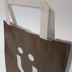 Kruger - Kraft Bags with Flat Tape Handles