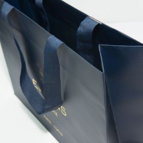 Lam bag - Blue Grosgrain Ribbon