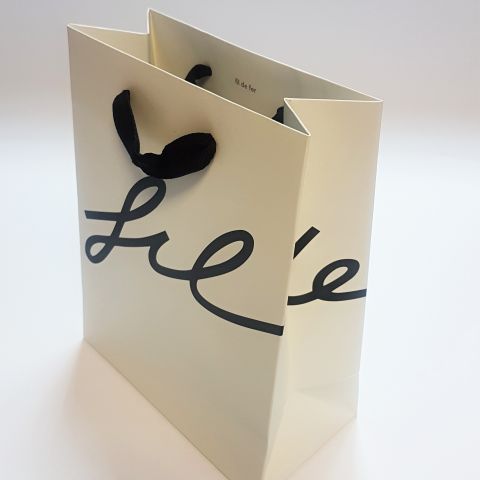 Luxury Laminated Bags with Ribbon Handles