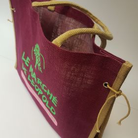 Le Marche de Leopold - Jute bag with extension string