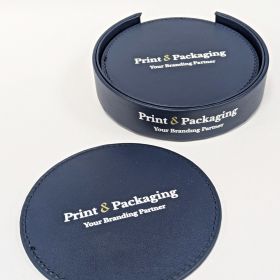 Leather coasters