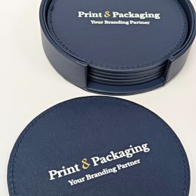 Leather coasters