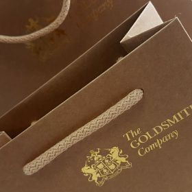 Natural kraft bag - gold foil