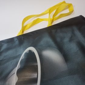 Recycled Plastic Woven Bags - Flat tape handles