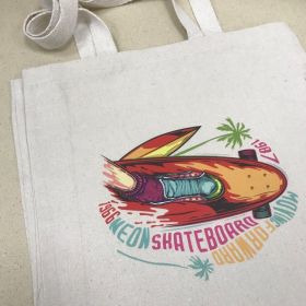 Transfer printed bag