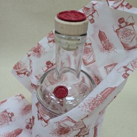 Wax seal + tissue paper