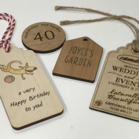 wooden tags
